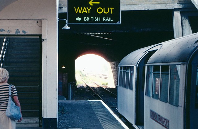 West Ruislip Central Line platform in 1981