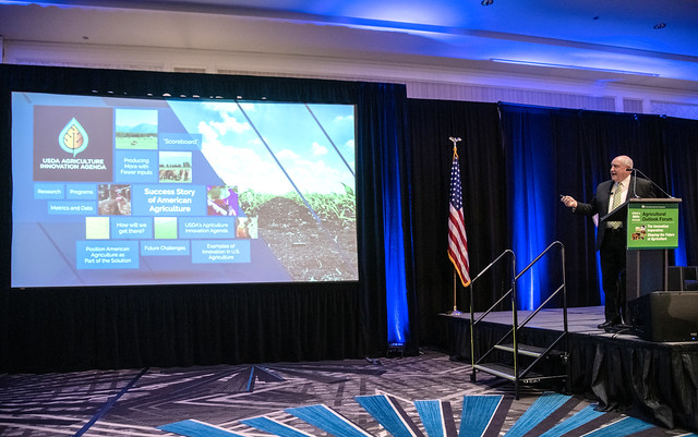 Secretary Sonny Perdue speaking about the USDA Agriculture Innovation Agenda