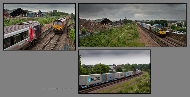 A raft of traction, including returning Deltic & Class 40 at Thornhill - 6983+6999/7005+10