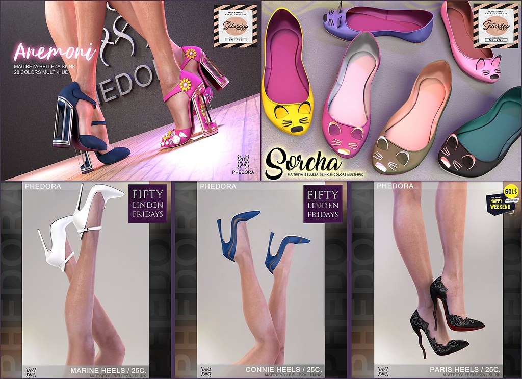 Phedora. for The Saturday Sale Official – SL, Fifty Linden Fridays! & 60L$ Happy Weekend sale Feb 22-23rd ♥