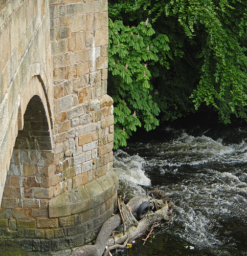 The river below the Pontcysylite Aqueduct in Wales