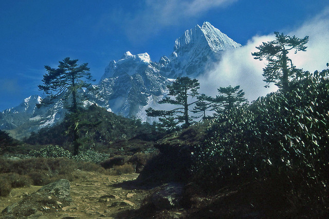 Road (trail) to Everest: Kang Taiga + Thamserku, Nepal 1977 (No.7 in a series)