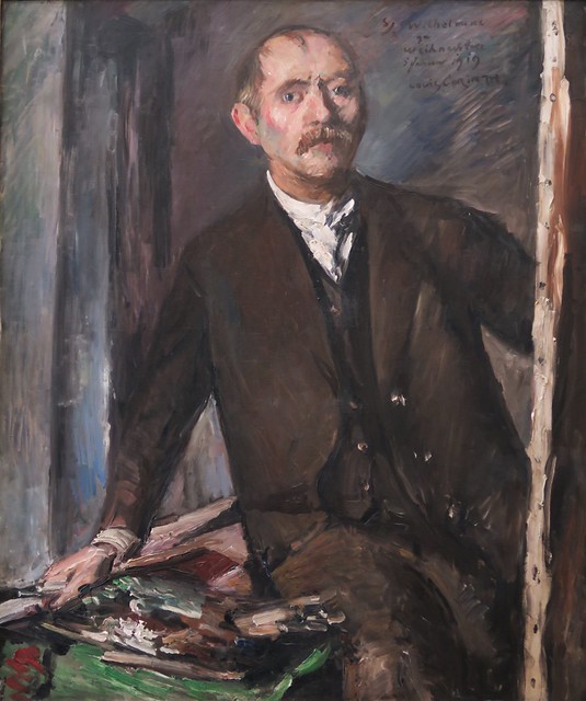 Autoportrait au chevalet (1919), Lovis Corinth - Alte Nationalgalerie, Berlin