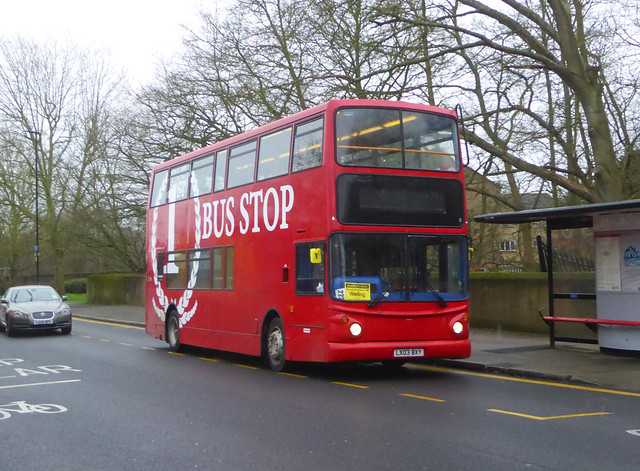 1ST BUS STOP 17825 - LX03BXY - ROCHESTER WAY FALCONWOOD STATION - WED 19TH FEB 2020