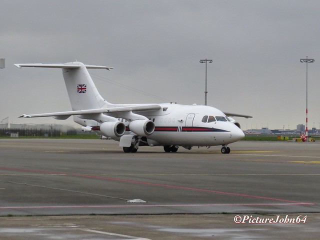 Royal Air Force BAE146-100 Statesmen (ZE700) at Schiphol East