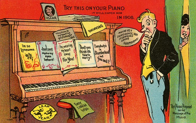 Try This on Your Piano—It Will Catch Him in Leap Year 1908