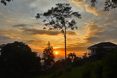 sunset scenery landscape panorama afternoon lembang bandung