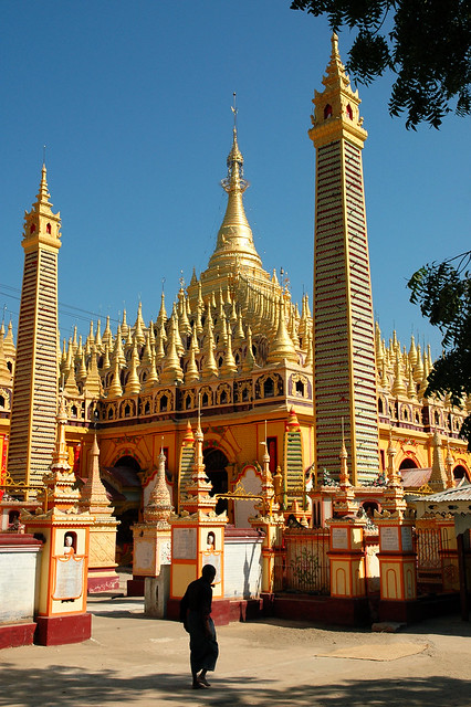 Man at Thanboddhay Pagoda near Monywa - Myanmar