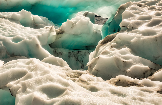 A bit of an abstract view of the beautiful texture and colours of the ice on the Fox Glacier