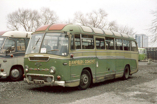 Banfields Coaches Ltd . South London , SE15 . 410ALC . White City , London , W12 . March-1970 .