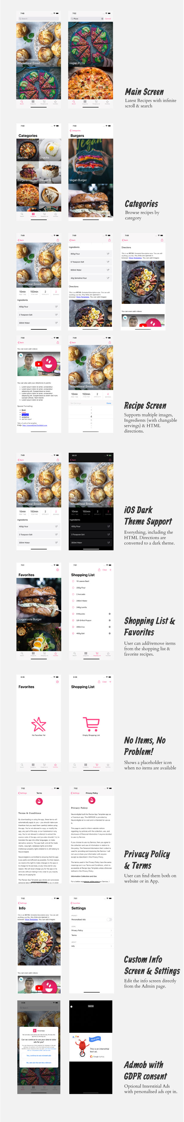 Ultimate Recipe App Template for iOS - 7