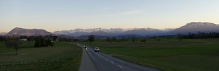 panoramic view on Swiss Alps Switzerland