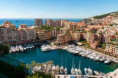 View of the Fontvielle harbour, Monte Carlo - Monaco