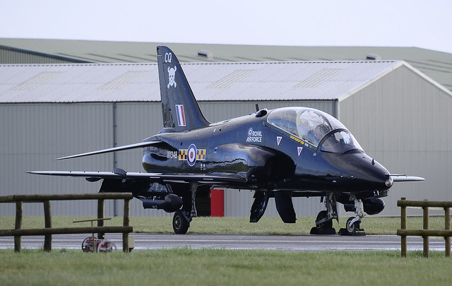 RAF/100Sqn Hawk T.1 XX348/CQ at Cardiff 25/02/20