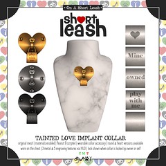 .:Short Leash:. Tainted Love Implant Collar