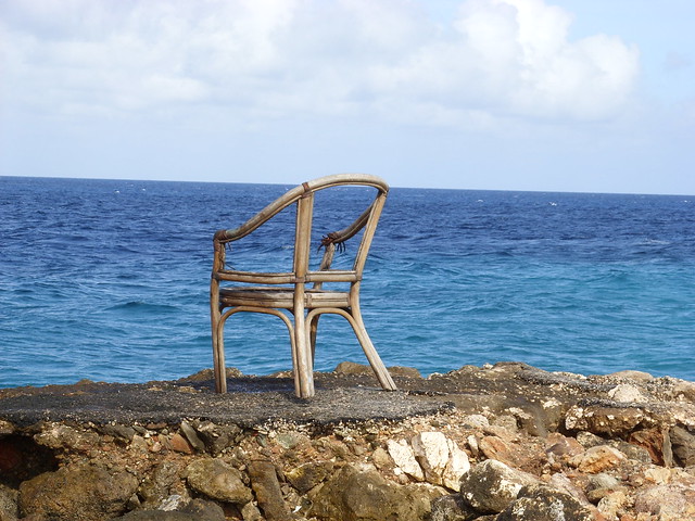 relaxing in Wilemstad, Curacao