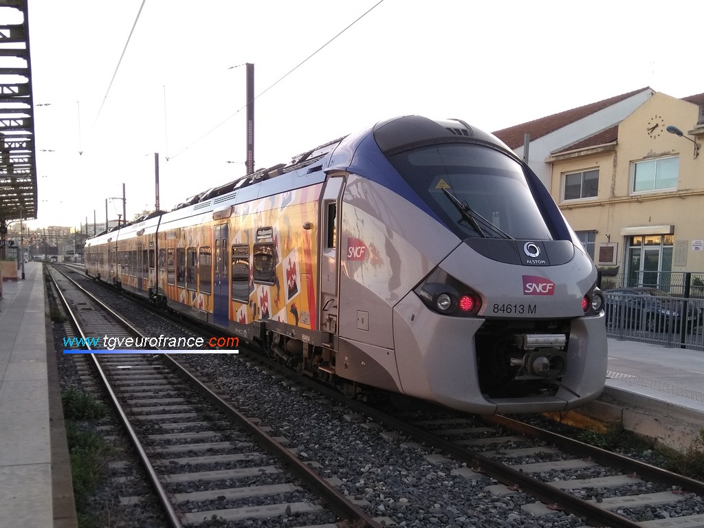 Le Régiolis B84613-B84614 SNCF conçu par Alstom Transport