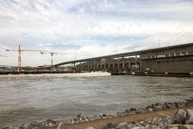 Tennessee River, TN Riverwalk at the Dam, Chickamauga Dam, Hamilton County, Tennessee 3