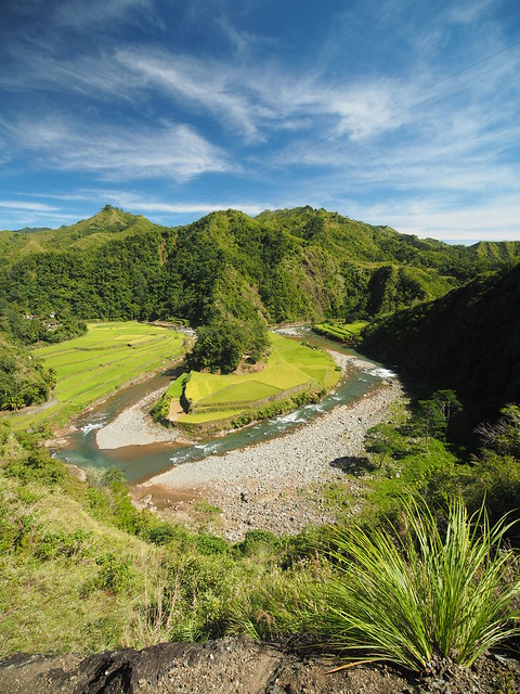 Winding River Ducligan Banaue Ifugao Cordillera Administrative Region Philippines Southeast-Asia © Flussschleife Cordilleras Philippinen Südost-Asien ©
