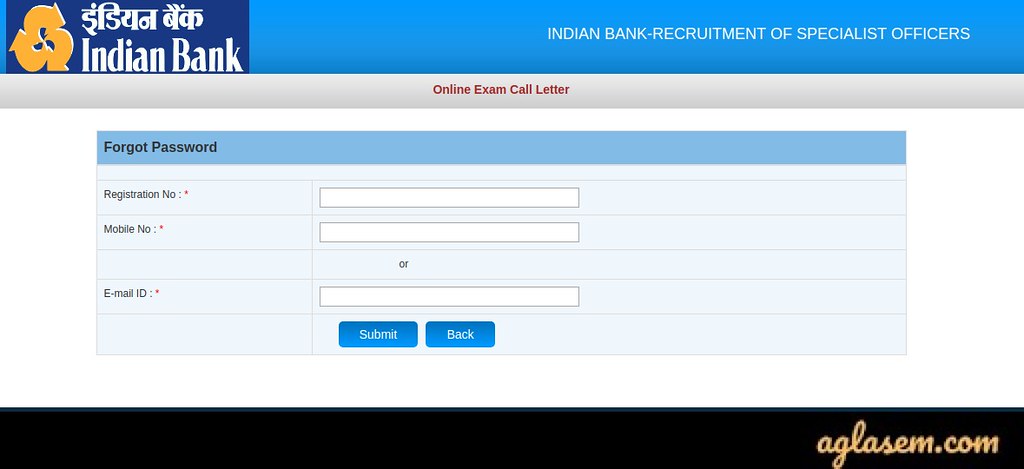 Indian Bank SO Admit Card 2020