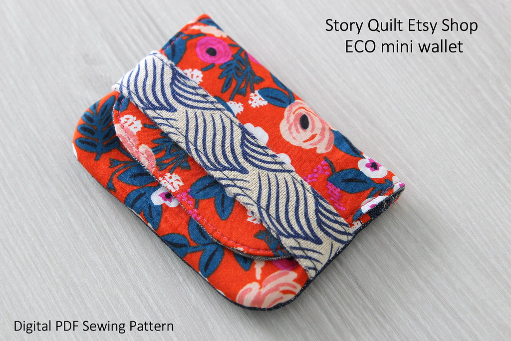ECO Mini wallet sewing tutorial  sewin pattern