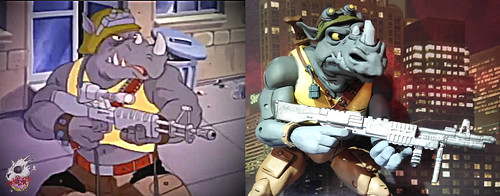Duzmachines84 :: Rhino Guys Helmet & Pig Guy's Drill Gun vii / Compare classic poses (( 2020 ))