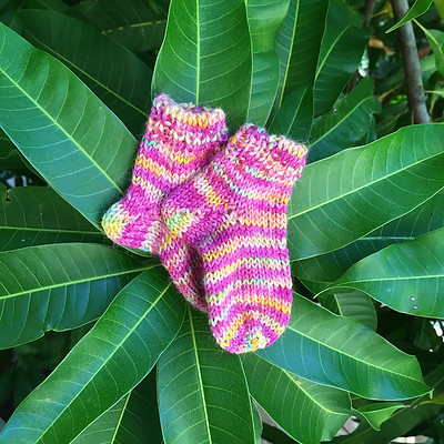Baby socks to go with the gift...