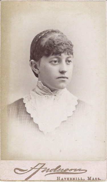 Flora E. Jewell, Class of 1883 (CDV by Alfred W. Anderson, Haverhill, Massachusetts)