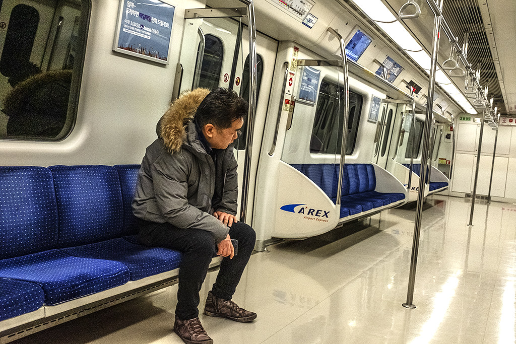 Subway on 2-29-20--Seoul