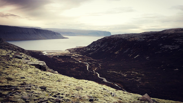 a long valley leading to Trostansfjörður