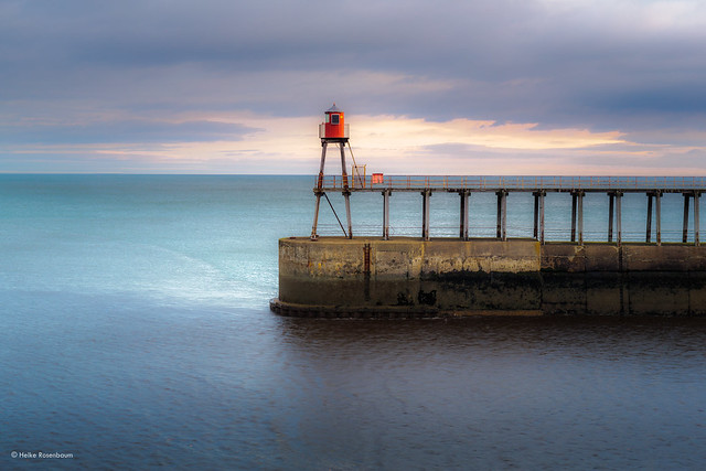Whitby East pier lighthouse
