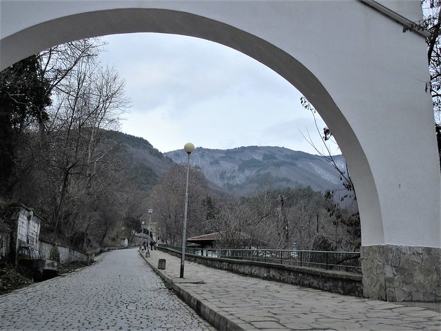 Arch, gateway to Bachkovo Monastery, Bulgaria