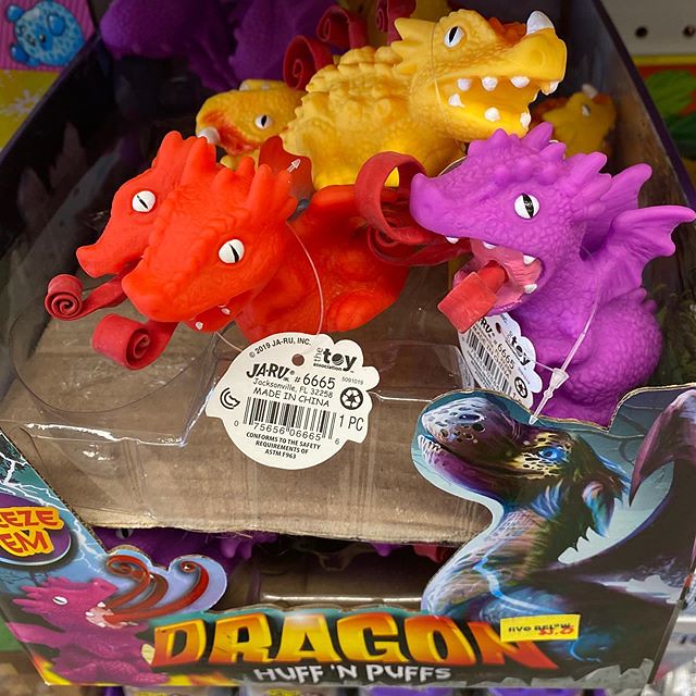 #dragon #dragons #dragonhuffnpuffs #rubberdragons #cheaptoys #fivebelow #5below #dragontoys
