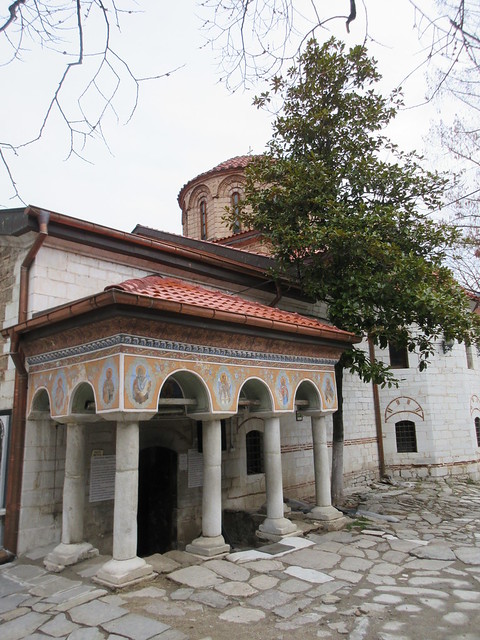 Entrance porch to church, Bachkovo Monastery, Bulgaria