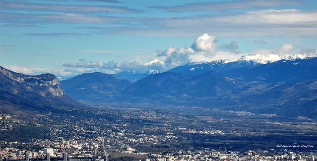 Vue du Mont Blanc depuis Grenoble