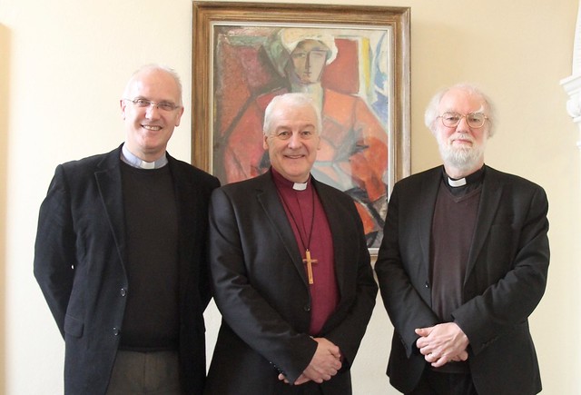 Canon Dr Maurice Elliott, Director of CITI, the Archbishop Michael Jackson and Lord Rowan Williams.