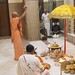 Mahashivaratri Puja, 21st February 2020. The Puja is performed on the Baneswar Shiva Linga, which is kept on a silver plate in a brass vessel in front of the Garbha Mandir covered with a beautiful yellow umbrella over Shiva Linga at Ramakrishna Mission, New Delhi.