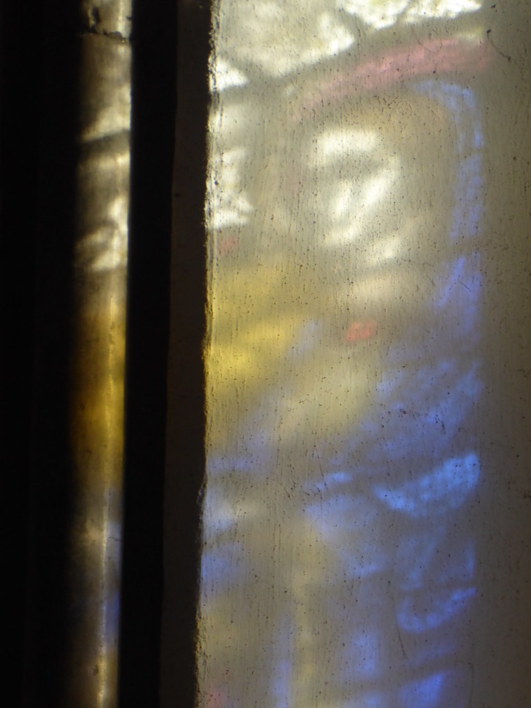 Stained Gass Reflected, Llandaff Cathedral, Cardiff