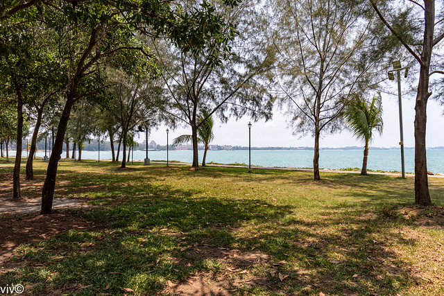 Scenic park and coast, Port Dickson, Negeri Sembilan, Malaysia