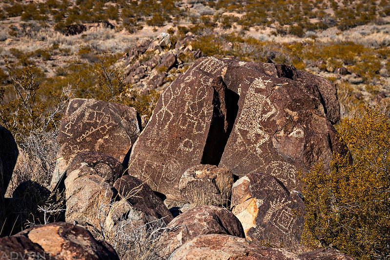 Petroglyphs on Boulders