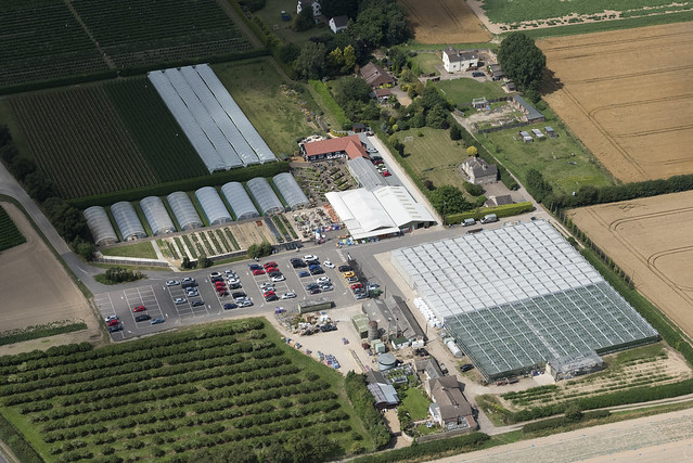 Aerial view of AG Meale & Sons Nurseries in Stalham - Norfolk