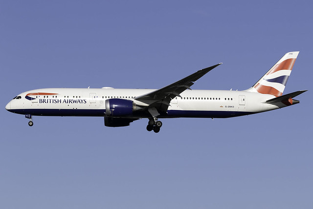 British Airways 787-9 Dreamliner G-ZBKO at Heathrow Airport LHR/EGLL
