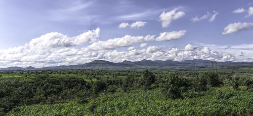 africa malawi green clouds mountains landscape