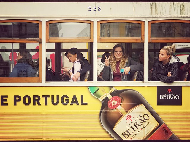 Lisbon tram 558