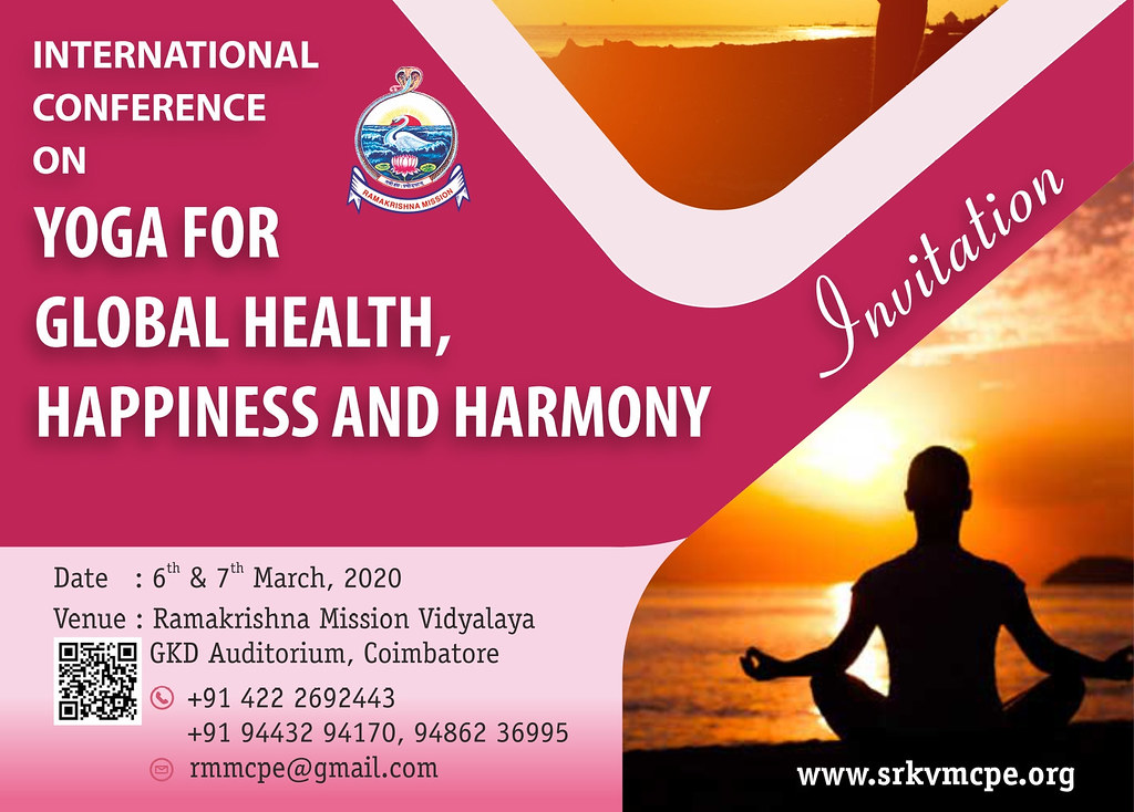 International Conference on Yoga for Global Health, Happiness and Harmony : Invitation