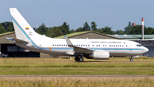 Boeing 737-74VBBJ FAC0001 Fuerza Aerea Colombiana