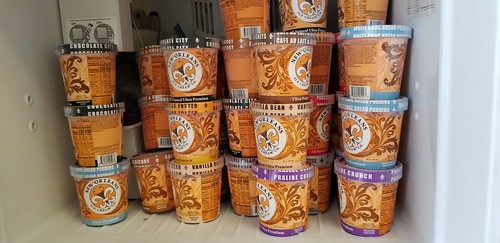 New Orleans Ice Cream Co. donation - March 5, 2020. Photo by KaTrina Griffin.