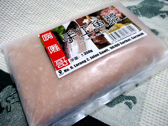 Frozen fish paste from Sarikei