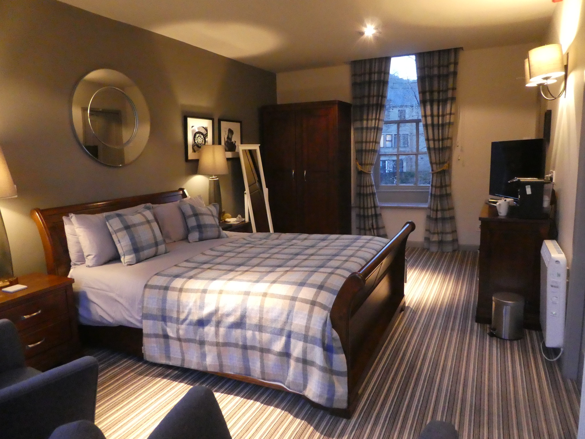 Our beautiful room at the White Lion Hotel, Hebden Bridge