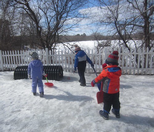 shoveling